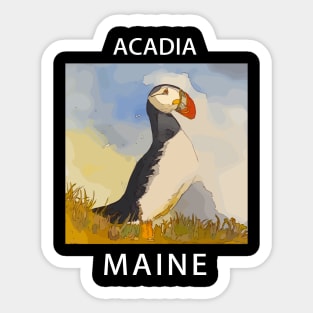 Puffin Lover - Acadia Maine Sticker